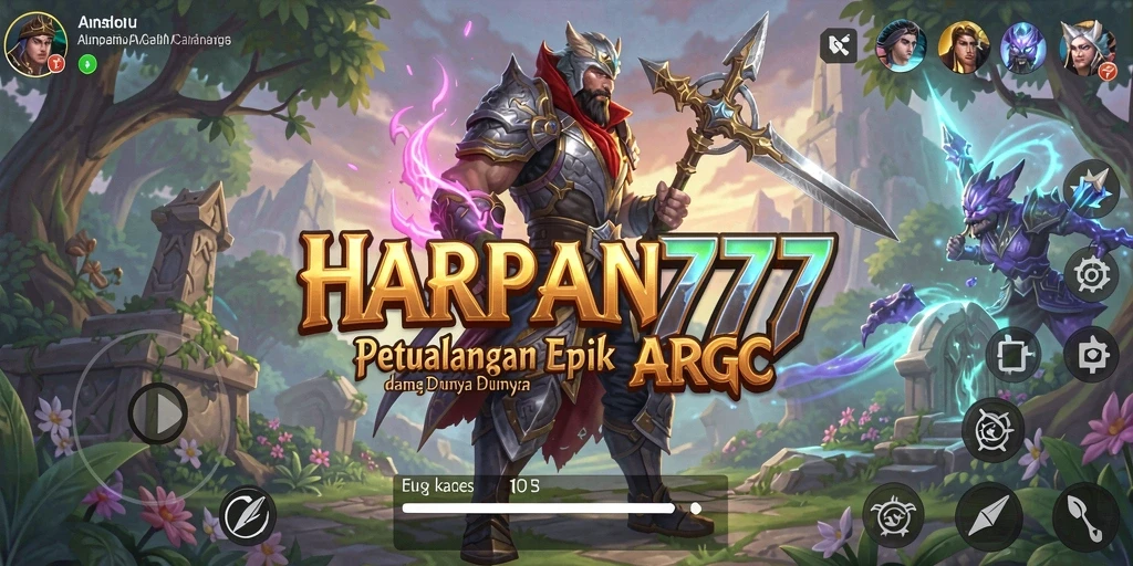 Tampilan gameplay HARAPAN777 dalam pertempuran ARPG yang intens.