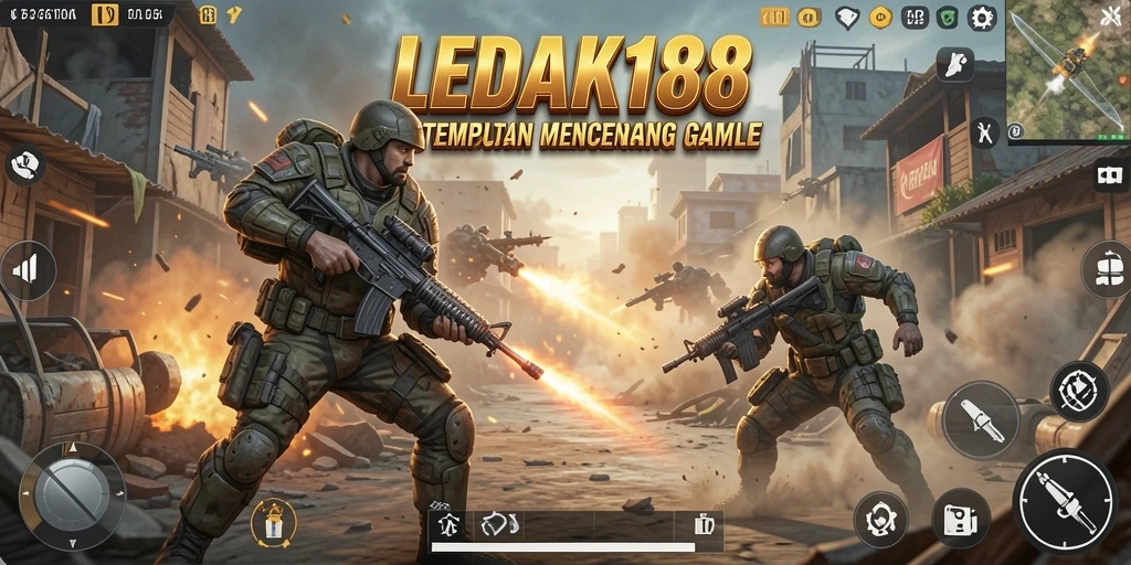 Gameplay seru di dalam arena pertempuran LEDAK188.