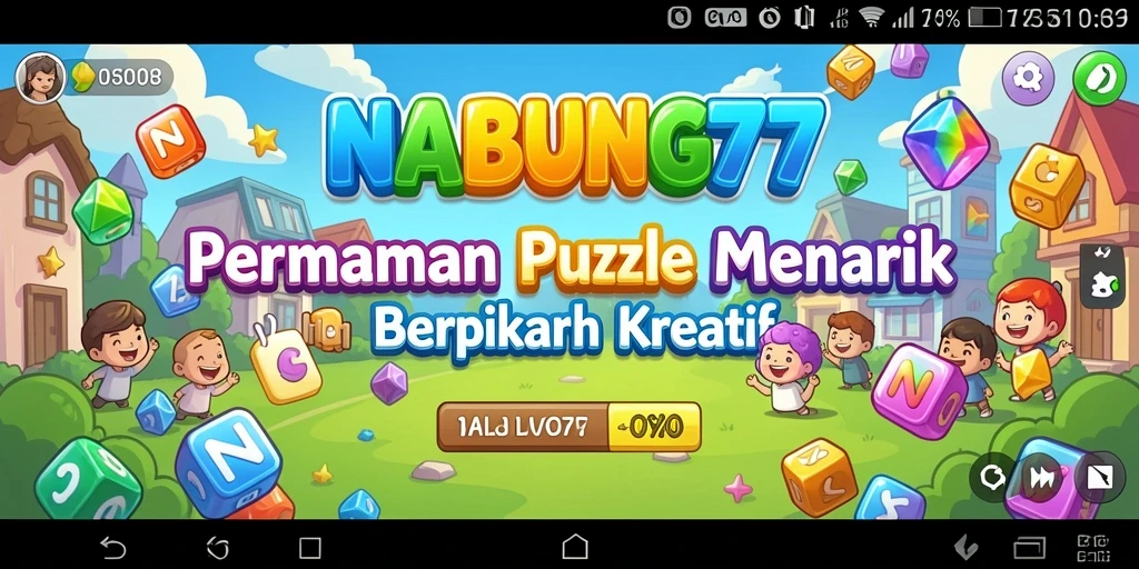 Gameplay NABUNG77 menampilkan teka-teki menantang dan grafis yang menarik.