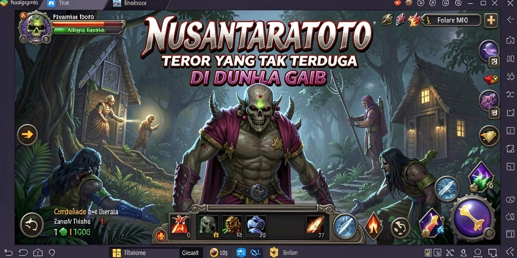 Tampilan menegangkan dari gameplay Horror NUSANTARATOTO.