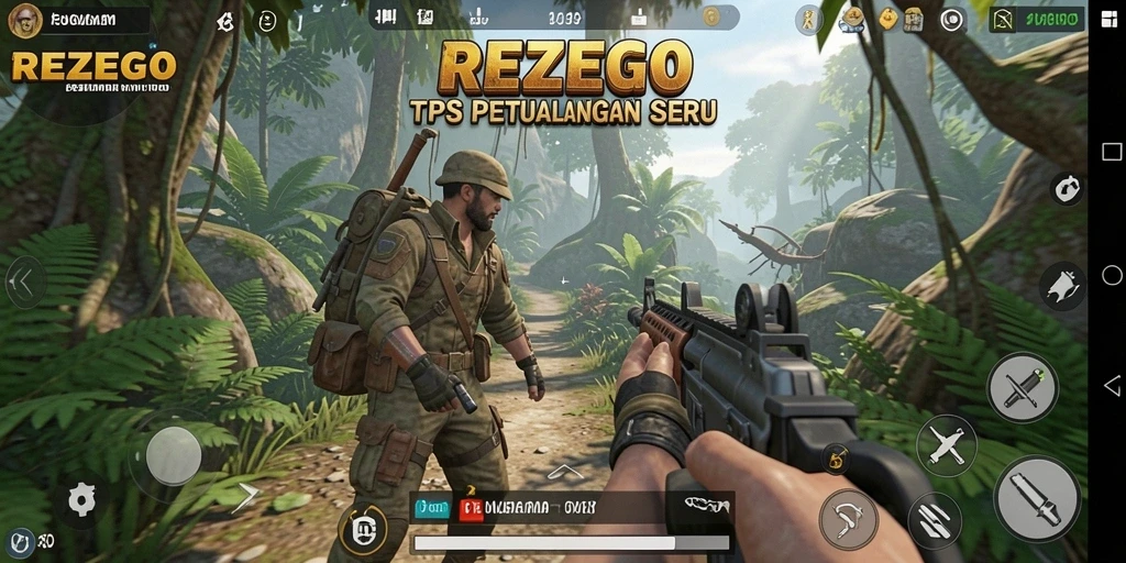Gameplay seru REZEGO dengan grafis menakjubkan.