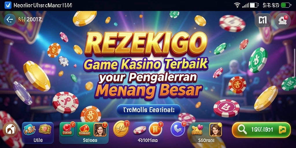 Tampilan seru dari gameplay Kasino di REZEKIGO.