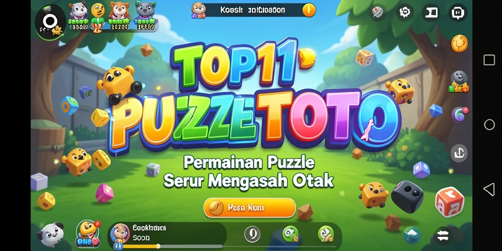 Screenshot gameplay seru TOP1TOTO dengan berbagai tantangan puzzle.