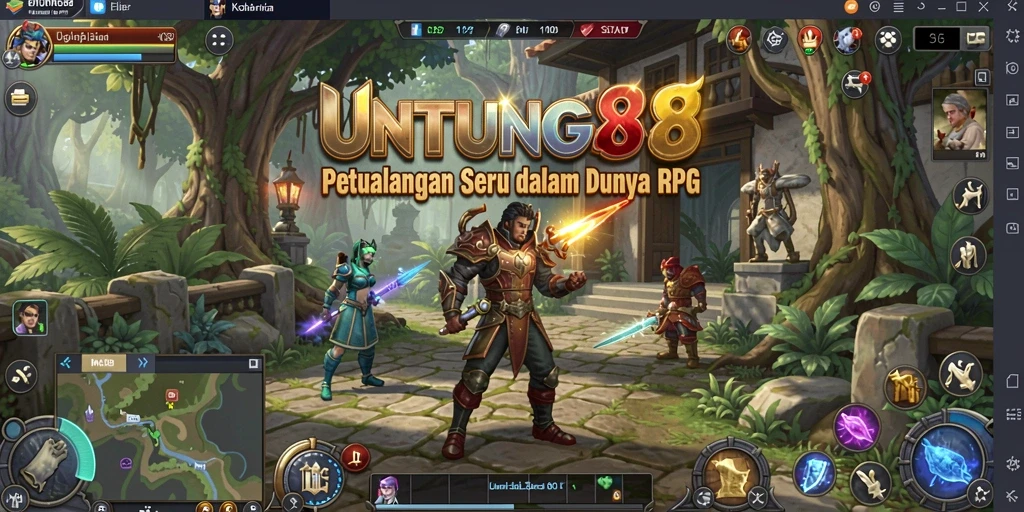 Tampilan utama gameplay UNTUNG88 dengan aksi RPG yang mendebarkan.
