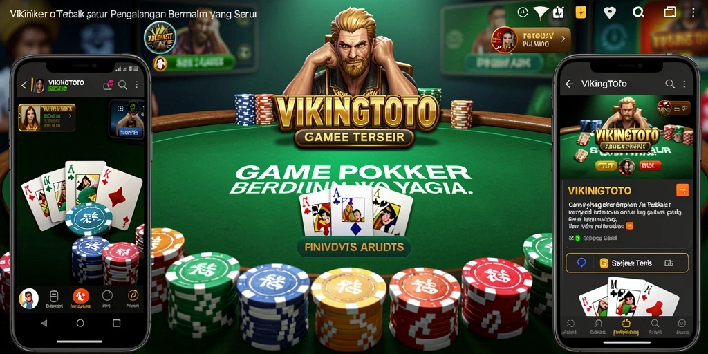 Tampilan utama VIKINGTOTO dengan gameplay Poker yang mendebarkan.