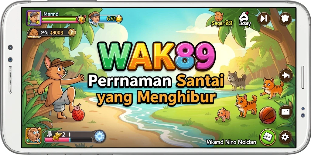 Tampilan menarik dari gameplay WAK89 dengan level yang beragam.